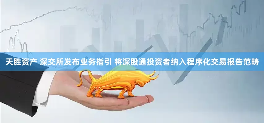 天胜资产 深交所发布业务指引 将深股通投资者纳入程序化交易报告范畴